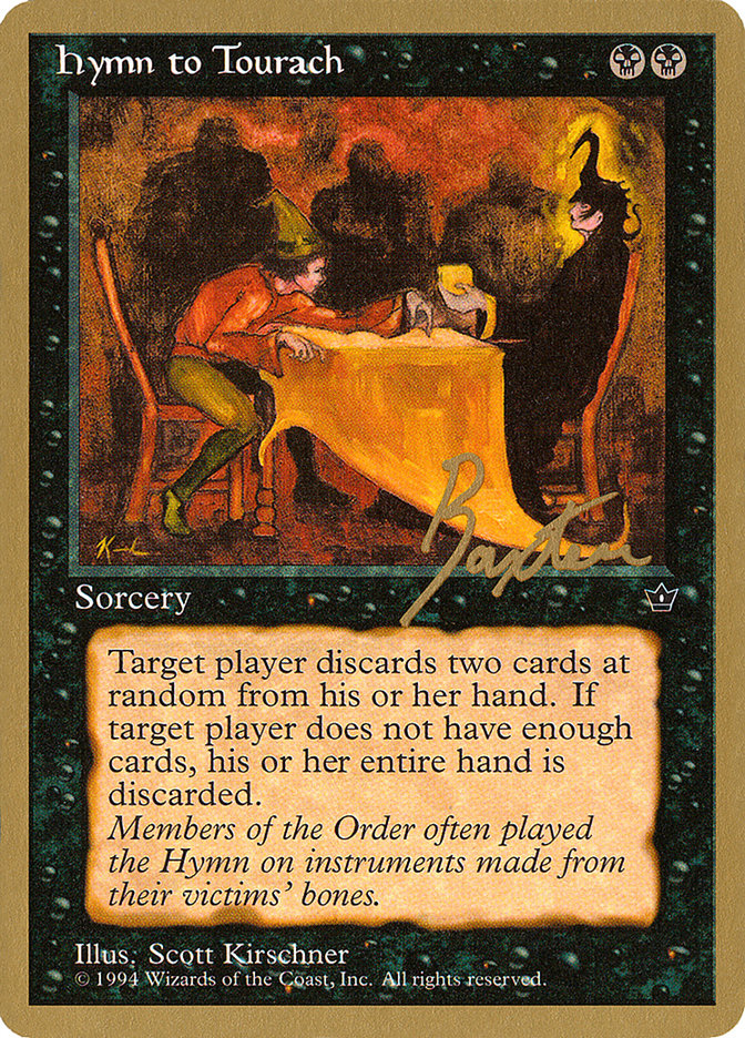 Hymn to Tourach (Table) (George Baxter) [Pro Tour Collector Set] | Good Games North