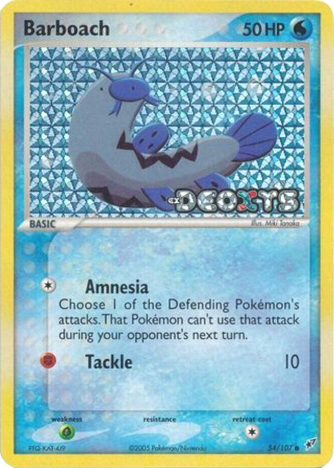 Barboach (54/107) (Stamped) [EX: Deoxys] | Good Games North