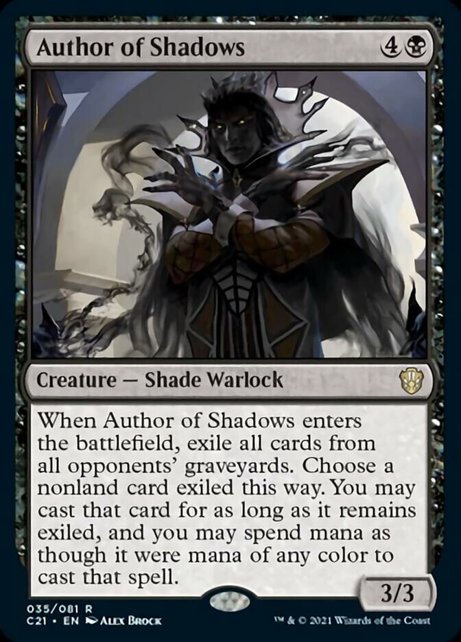 Author of Shadows  [Commander 2021] | Good Games North
