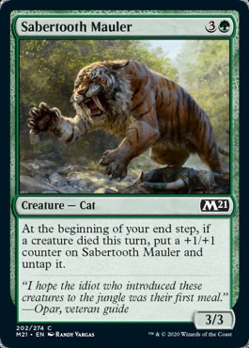 Sabertooth Mauler [Core Set 2021] | Good Games North
