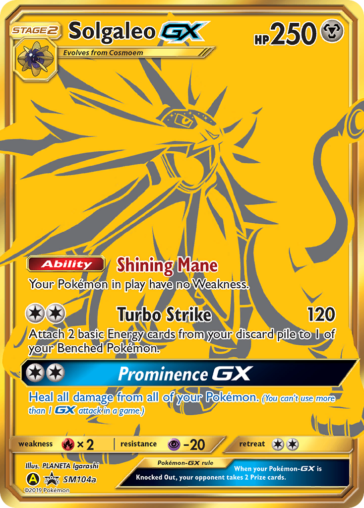 Solgaleo GX (SM104a) [Sun & Moon: Black Star Promos] | Good Games North