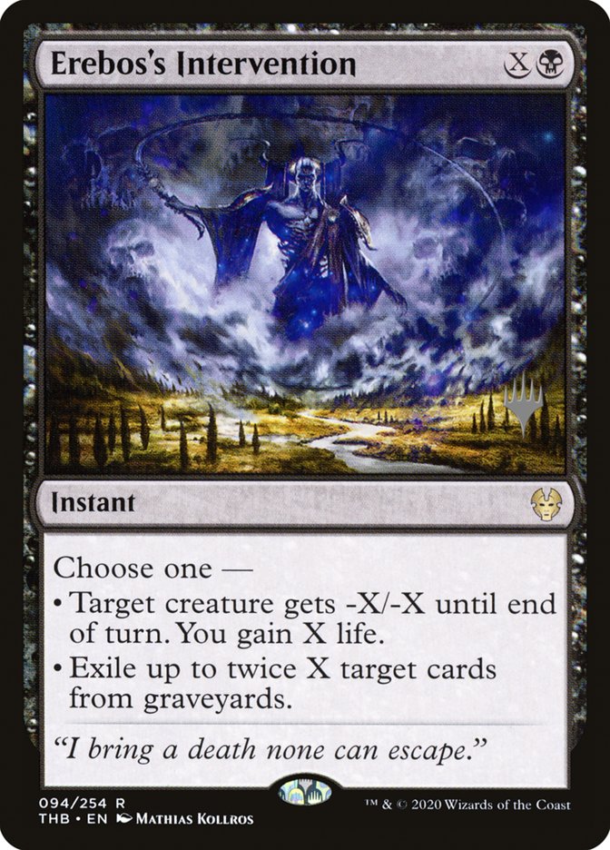 Erebos's Intervention (Promo Pack) [Theros Beyond Death Promos] | Good Games North