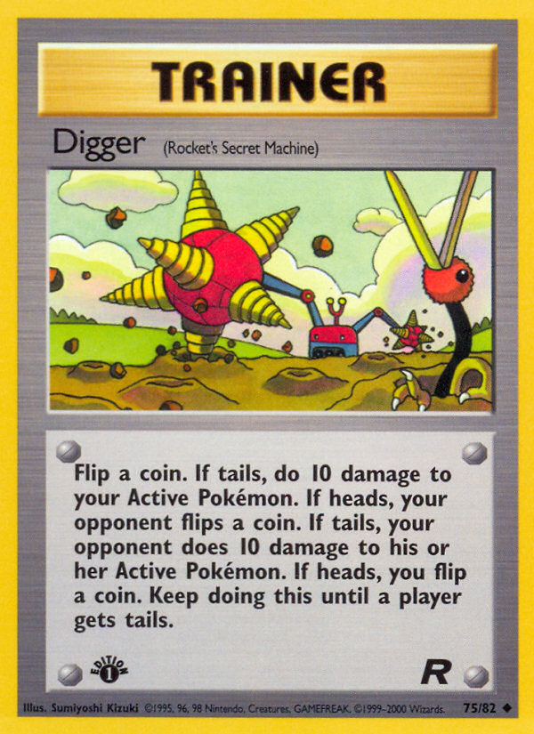 Digger (75/82) [Team Rocket 1st Edition] | Good Games North