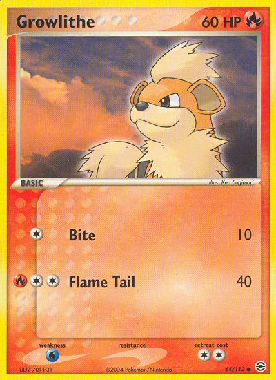 Growlithe (64/112) [EX: FireRed & LeafGreen] | Good Games North