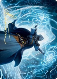 Frost Augur Art Card (Gold-Stamped Signature) [Kaldheim: Art Series] | Good Games North