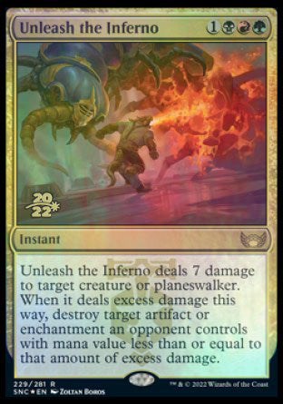 Unleash the Inferno [Streets of New Capenna Prerelease Promos] | Good Games North
