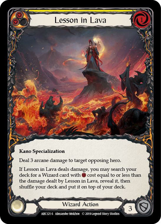 Lesson in Lava [ARC121-S] 1st Edition Rainbow Foil | Good Games North