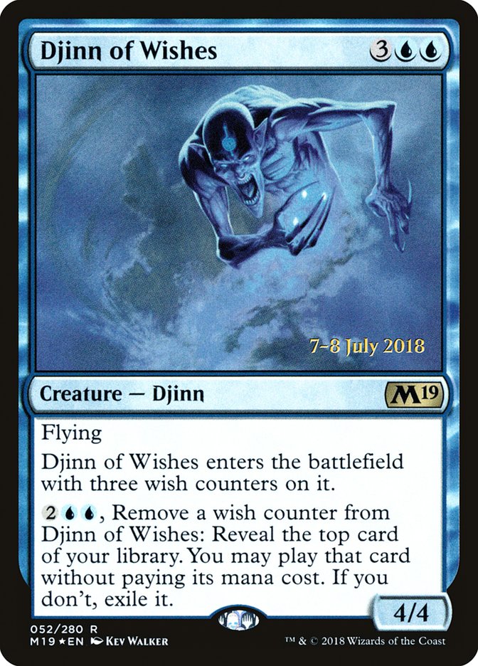 Djinn of Wishes  [Core Set 2019 Prerelease Promos] | Good Games North