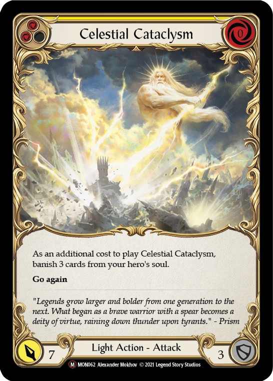 Celestial Cataclysm [U-MON062-RF] Unlimited Rainbow Foil | Good Games North