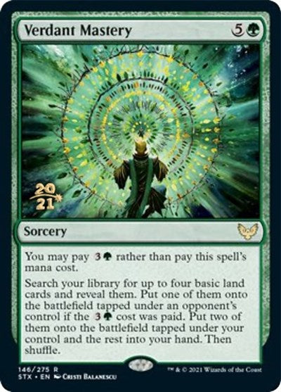 Verdant Mastery [Strixhaven: School of Mages Prerelease Promos] | Good Games North