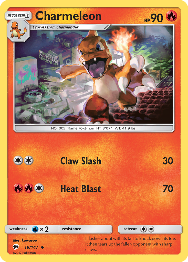 Charmeleon (19/147) [Sun & Moon: Burning Shadows] | Good Games North