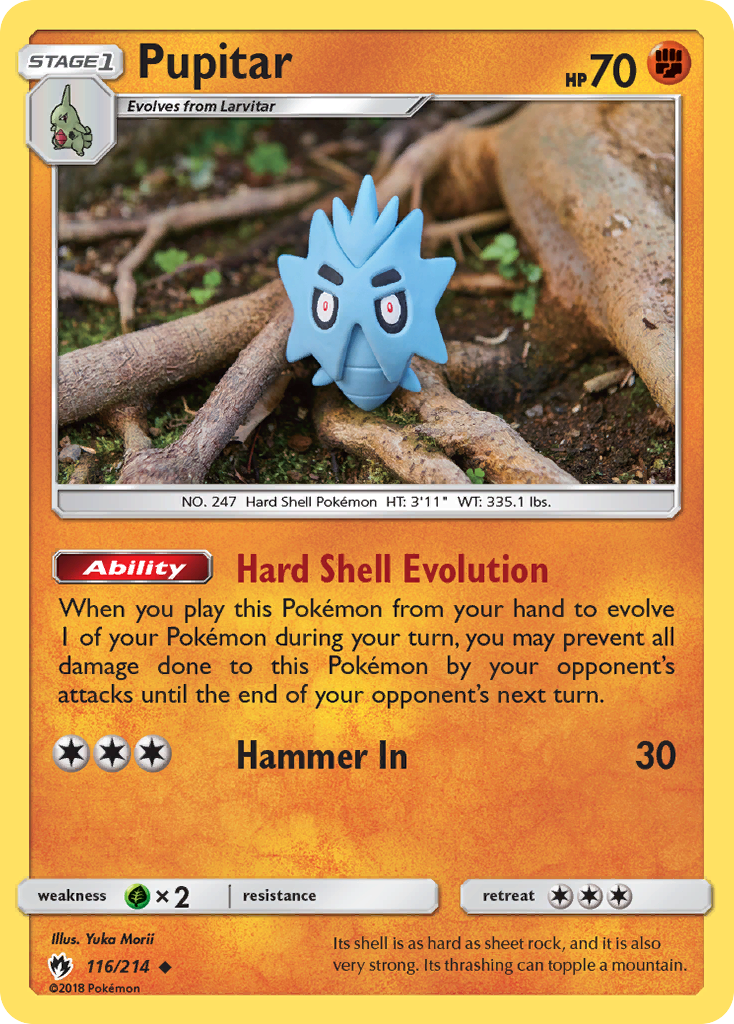 Pupitar (116/214) [Sun & Moon: Lost Thunder] | Good Games North