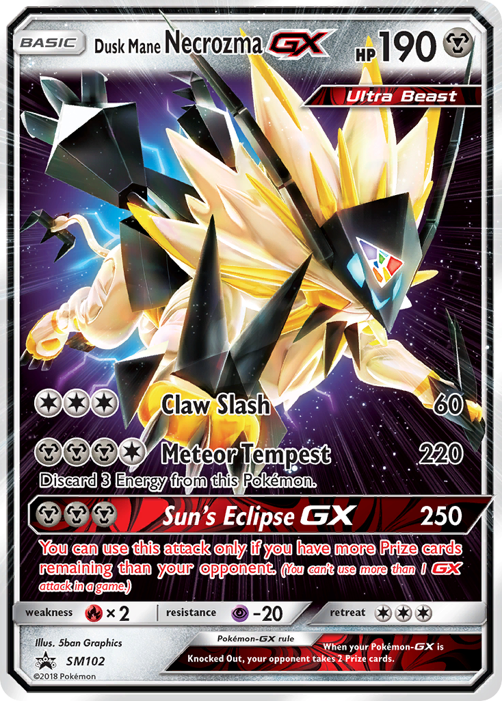 Dusk Mane Necrozma GX (SM102) [Sun & Moon: Black Star Promos] | Good Games North