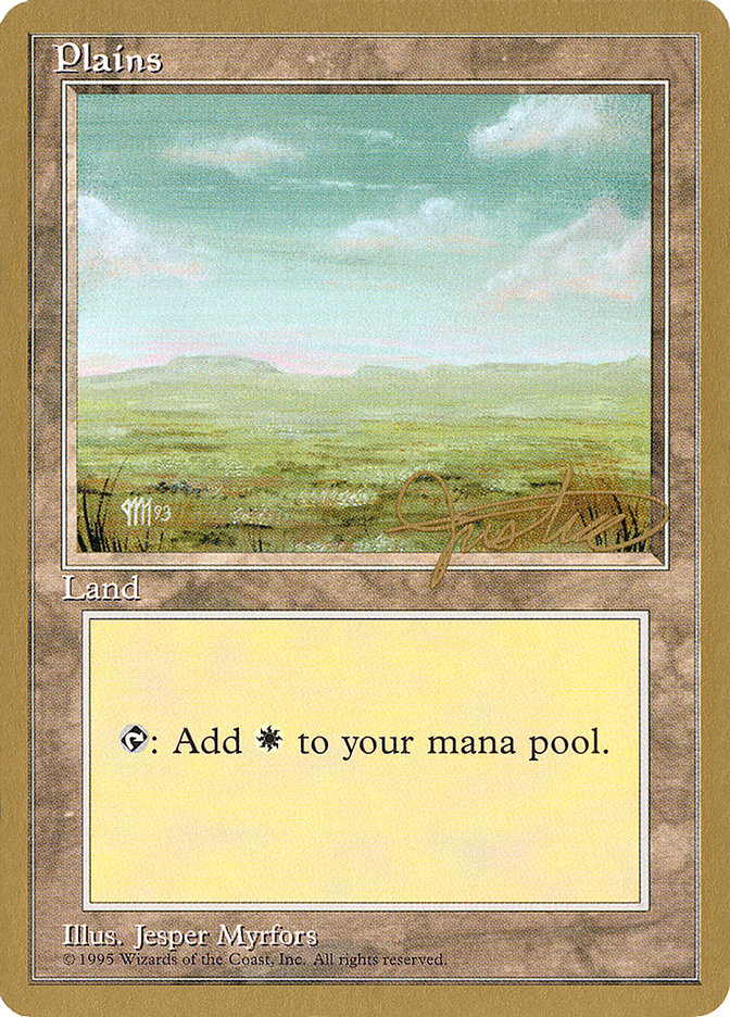 Plains (mj364) (Mark Justice) [Pro Tour Collector Set] | Good Games North
