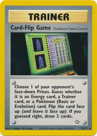 Card-Flip Game (92/111) [Neo Genesis Unlimited] | Good Games North