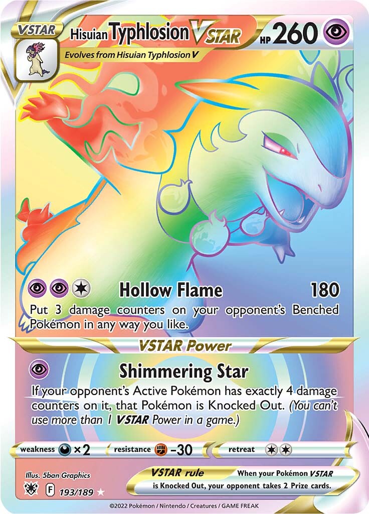 Hisuian Typhlosion VSTAR (193/189) [Sword & Shield: Astral Radiance] | Good Games North