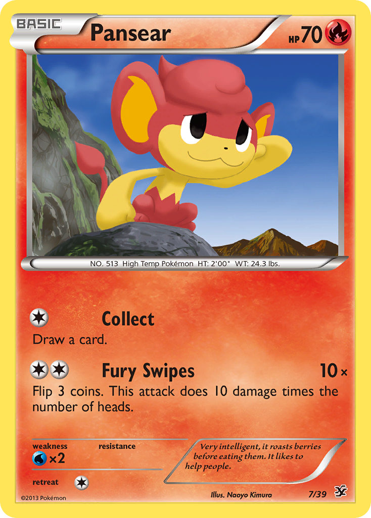 Pansear (7/39) [XY: Kalos Starter Set] | Good Games North