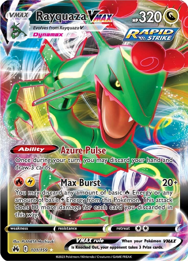 Rayquaza VMAX (101/159) (101) [Sword & Shield: Crown Zenith] | Good Games North
