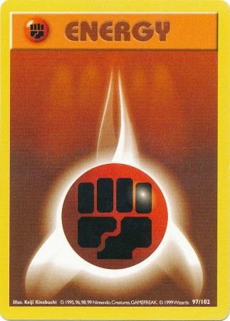 Fighting Energy (97/102) [Base Set Shadowless Unlimited] | Good Games North