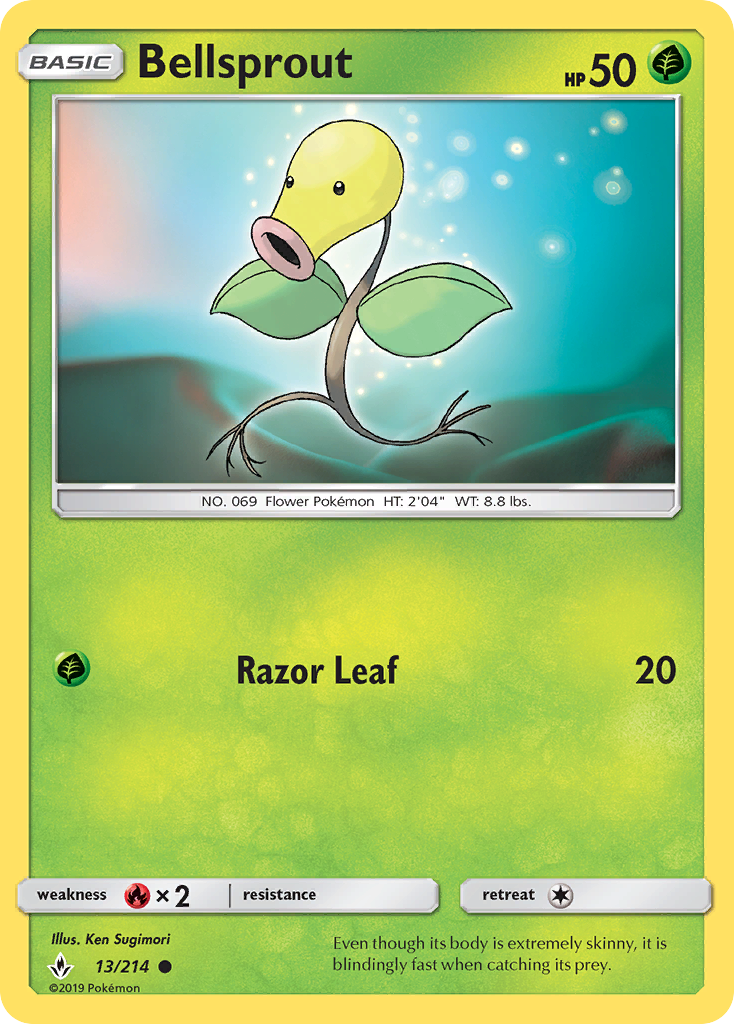Bellsprout (13/214) [Sun & Moon: Unbroken Bonds] | Good Games North