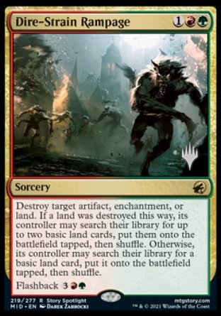 Dire-Strain Rampage (Promo Pack) [Innistrad: Midnight Hunt Promos] | Good Games North