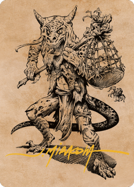 Taunting Kobold Art Card (Gold-Stamped Signature) [Commander Legends: Battle for Baldur's Gate Art Series] | Good Games North