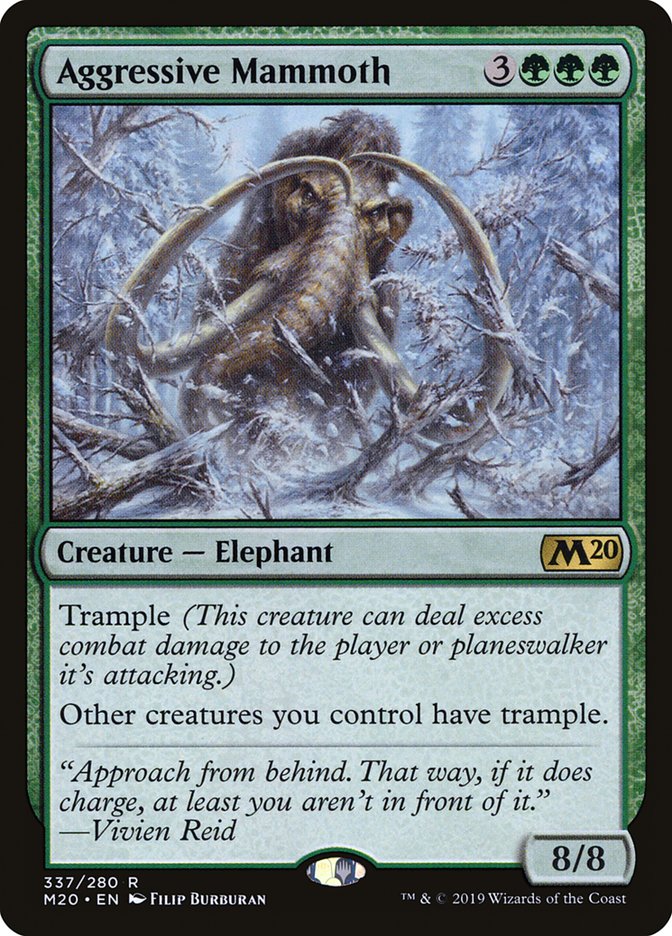 Aggressive Mammoth [Core Set 2020] | Good Games North