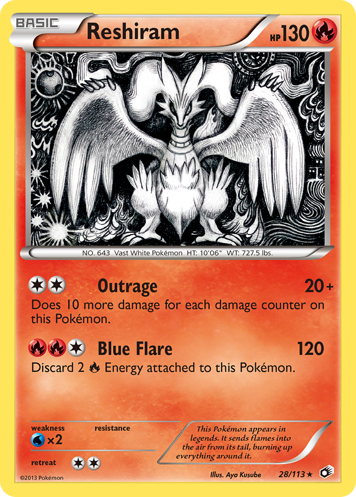 Reshiram (28/113) [Black & White: Legendary Treasures] | Good Games North