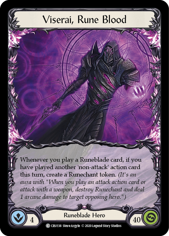 Viserai, Rune Blood [CRU138] 1st Edition Normal | Good Games North
