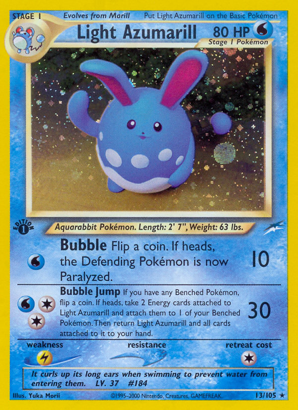 Light Azumarill (13/105) [Neo Destiny 1st Edition] | Good Games North