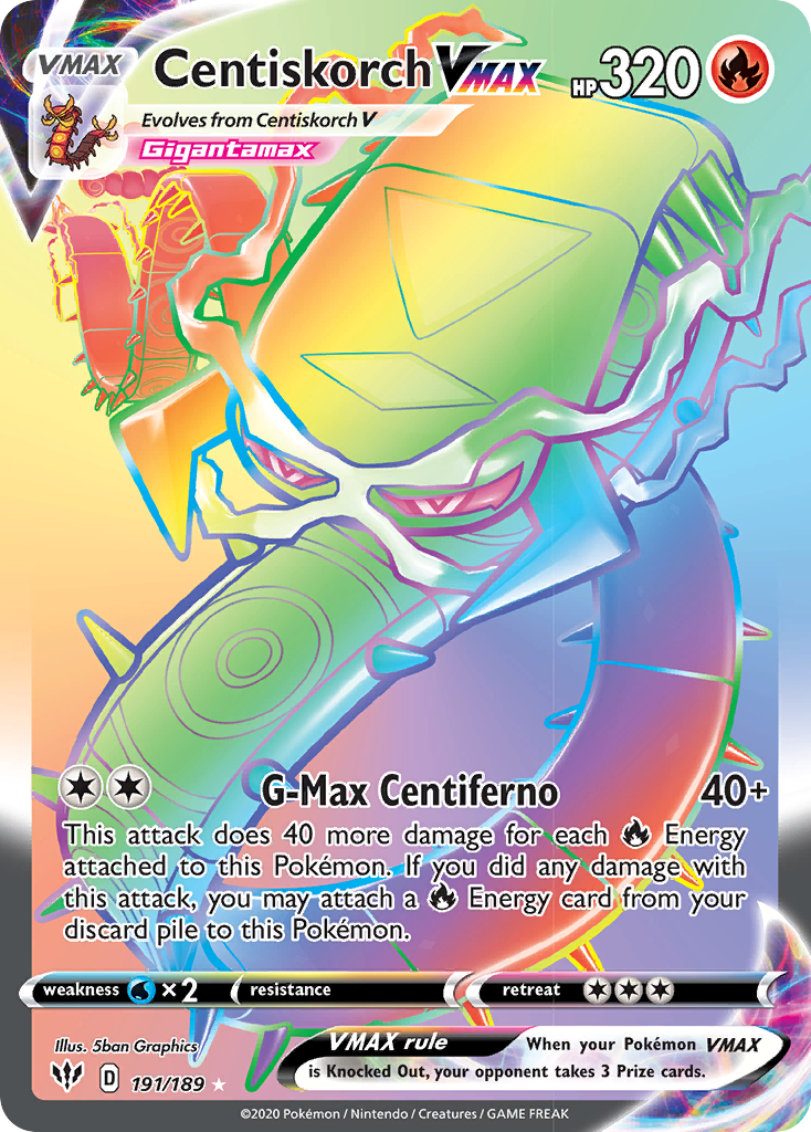 Centiskorch VMAX (191/189) [Sword & Shield: Darkness Ablaze] | Good Games North