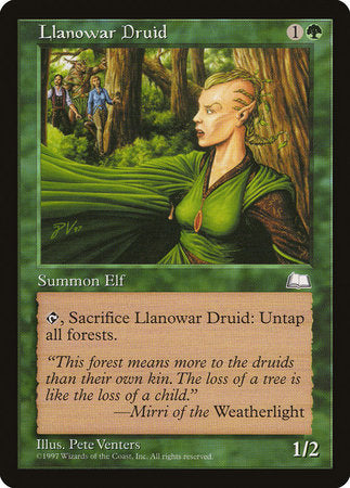 Llanowar Druid [Weatherlight] | Good Games North