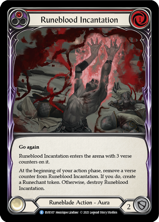 Runeblood Incantation (Red) [EVR107] (Everfest)  1st Edition Normal | Good Games North