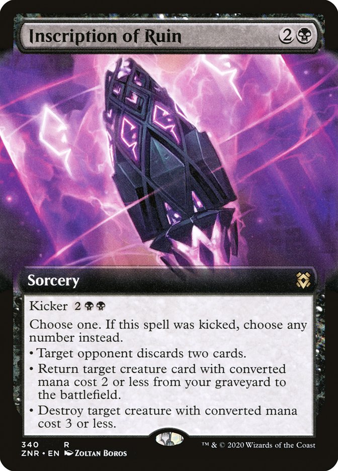 Inscription of Ruin (Extended Art) [Zendikar Rising] | Good Games North