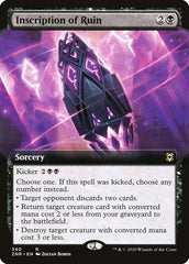 Inscription of Ruin (Extended Art) [Zendikar Rising] | Good Games North