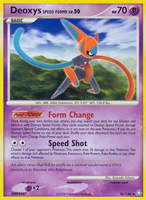 Deoxys Speed Forme (26/146) [Diamond & Pearl: Legends Awakened] | Good Games North