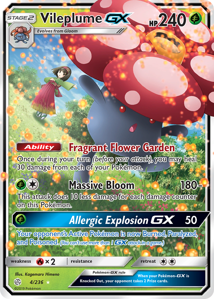 Vileplume GX (4/236) [Sun & Moon: Cosmic Eclipse] | Good Games North