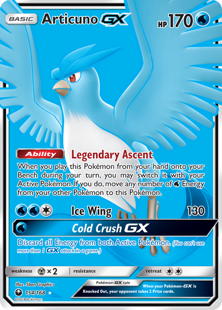 Articuno GX (154/168) [Sun & Moon: Celestial Storm] | Good Games North