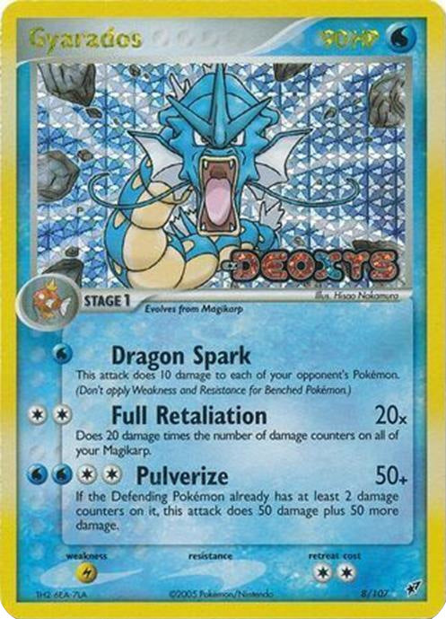 Gyarados (8/107) (Stamped) [EX: Deoxys] | Good Games North