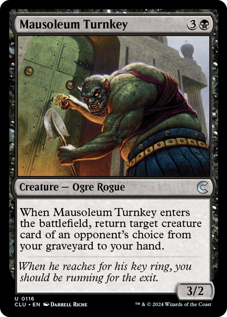 Mausoleum Turnkey [Ravnica: Clue Edition] | Good Games North